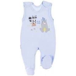 Ewa Klucze Śpioszki Chłopięce Family Zwierzaki 92 Niebieskie. Niebieskie śpiochy niemowlęce Ewa Klucze, z nadrukiem, z bawełny. Za 35.00 zł.