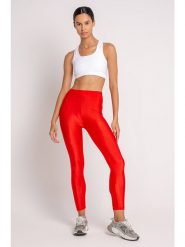 Onamaste Legginsy sportowe w kolorze czerwonym rozmiar: S/M. Czerwone legginsy damskie Onamaste, m, bez wzorów. Za 87.45 zł.