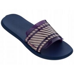 Klapki dla kobiet Rider R1 SLIDE. Niebieskie klapki damskie Rider, bez wzorów, bez obcasa, bez zapięcia. Za 66.99 zł.