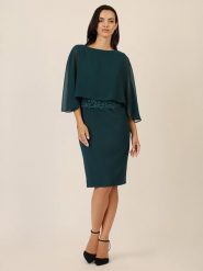 APART Sukienka w kolorze ciemnozielonym rozmiar: 44. Zielone sukienki damskie Apart, bez wzorów, z koronki, bez ramiączek. Za 295.99 zł.