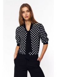 Nife Bluzka w kolorze czarno-białym rozmiar: 38. Białe bluzki damskie Nife, bez wzorów, bez kołnierzyka, bez ramiączek. Za 156.61 zł.
