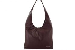 Worek skórzany BARBERINI'S bordowy 994-5. Czerwone shopper bag Barberinis, ze skóry, duże, bez dodatków. Za 259.99 zł.