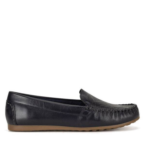 Mokasyny Lasocki. Niebieskie mokasyny damskie Lasocki, bez obcasa. Za 199.99 zł.