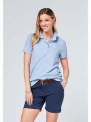 Polo Sylt Koszulka polo w kolorze błękitnym rozmiar: XXL. Niebieskie bluzki damskie Polo Sylt, xxl, bez wzorów, bez kołnierzyka, bez ramiączek. Za 105.14 zł.