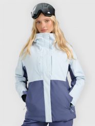 4F Kurtka narciarska membrana 8000 damska - niebieska M. Niebieskie kurtki sportowe damskie 4F, na zimę, m, bez wzorów, z materiału, bez kaptura. Za 599.99 zł.