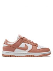 Nike Sneakersy Dunk Low DD1503 118 Biały. Białe obuwie sportowe damskie Nike, ze skóry, bez zapięcia. Za 439.99 zł.