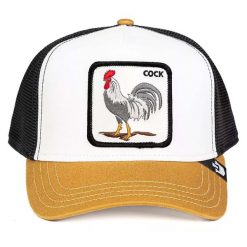 Czapka Goorin Bros V2 Rooster Dorosłych. Białe czapki z daszkiem damskie Goorin Bros, na zimę, z aplikacjami, z bawełny. Za 216.99 zł.