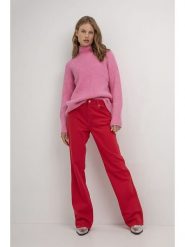Josephine & Co Spodnie w kolorze czerwonym rozmiar: 42. Czerwone spodnie materiałowe damskie Josephine & Co, bez wzorów, z bawełny. Za 184.46 zł.