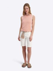 Timezone Szorty dżinsowe "Nali" - Slim fit - w kolorze białym rozmiar: W32. Białe szorty damskie Timezone, bez wzorów. Za 144.24 zł.