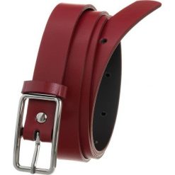 Pasek damski czerwony PD-NL-2-105. Czerwone paski damskie inny, bez wzorów, ze skóry. Za 25.99 zł.