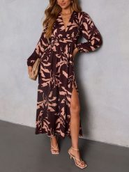 LA Angels Sukienka w kolorze brązowym rozmiar: XL. Brązowe sukienki damskie LA Angels, bez wzorów, bez ramiączek. Za 208.99 zł.