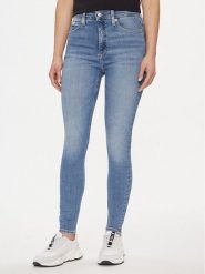 Calvin Klein Jeans Jeansy J20J222775 Niebieski Super Skinny Fit. Niebieskie jeansy damskie Calvin Klein Jeans, bez wzorów, z bawełny. Za 469.00 zł.
