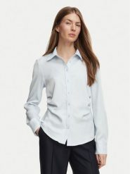 Calvin Klein Koszula LV044H110G Niebieski jasny Regular Fit. Niebieskie koszule damskie Calvin Klein, m, bez wzorów, biznesowe, bez kołnierzyka, bez ramiączek. Za 449.99 zł.