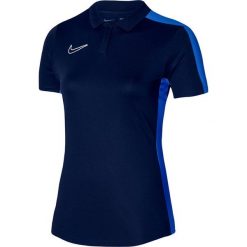 Koszulka sportowa damska Nike Dri-Fit Academy 23 Polo. Niebieskie koszulki sportowe damskie Nike, m, bez wzorów, bez ramiączek, do piłki nożnej, dri-fit (nike). Za 206.01 zł.