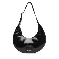 Torebka Karl Lagerfeld Jeans. Czarne torebki klasyczne damskie Karl Lagerfeld Jeans, z jeansu, bez dodatków. Za 559.99 zł.