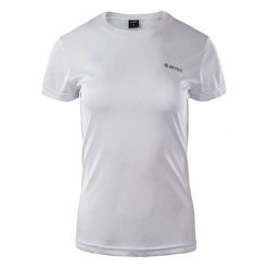 Koszulka damska Hi-Tec Lady Sibic - biała, Rozmiar XL. Białe bluzki damskie Hi-tec, l, bez wzorów, z poliesteru, bez kołnierzyka, bez ramiączek. Za 34.99 zł.