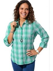 WITT WEIDEN Bluzka w kolorze turkusowo-białym rozmiar: 48. Białe bluzki damskie WITT WEIDEN, bez wzorów, bez kołnierzyka, bez ramiączek. Za 56.99 zł.