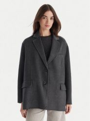 ViCOLO Płaszcz wełniany TF0005 Szary Regular Fit. Szare płaszcze damskie ViCOLO, xs, bez wzorów, z syntetyku, bez kaptura. Za 909.99 zł.