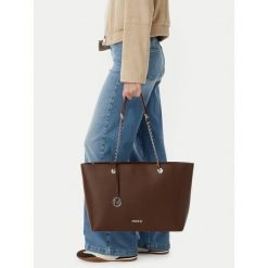 Torebka MEXX. Brązowe shopper bag Mexx, bez wzorów, bez dodatków. Za 249.99 zł.