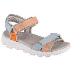 Sandały Rieker Sandals V8401-92 wielokolorowe. Sandały damskie bez wzorów, z gumy, z otwartym noskiem, bez obcasa, bez zapięcia. Za 418.46 zł.