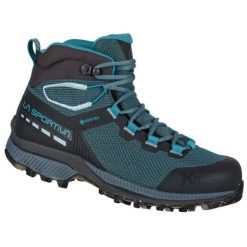 Buty trekkingowe damskie La Sportiva TX Hike Mid GTX. Zielone obuwie trekkingowe damskie La Sportiva, bez zapięcia. Za 770.99 zł.