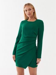 Silvian Heach Sukienka codzienna GPA23135VE Zielony Regular Fit. Zielone sukienki damskie Silvian Heach, bez wzorów, z syntetyku, bez ramiączek. Za 409.99 zł.