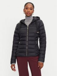 Morgan Kurtka przejściowa 242-GKADIA Czarny Regular Fit. Czarne kurtki damskie Morgan, bez wzorów, z syntetyku, bez kaptura. Za 359.99 zł.