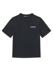 Napapijri T-Shirt S-Ahr NP0A88ZO M Czarny Regular Fit. Czarne t-shirty i koszulki chłopięce Napapijri, bez wzorów, z bawełny, bez kołnierzyka, bez ramiączek. Za 69.99 zł.