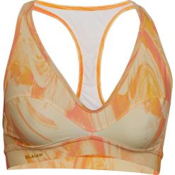 Góra kostiumu kąpielowego surfingowego damska Olaian Ana Surf i Joga Salty Flow. Czerwone bikini OLAIAN, bez wzorów, z elastanu. Za 49.99 zł.