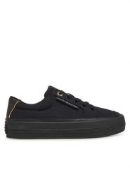 Tommy Hilfiger Sneakersy Essential Vulc Textile Sneaker FW0FW08323 Czarny. Czarne obuwie sportowe damskie Tommy Hilfiger, z materiału, bez zapięcia. Za 229.99 zł.