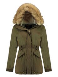 Geographical Norway Parka "Ampuria" w kolorze khaki rozmiar: M. Brązowe parki damskie Geographical Norway, m, bez kaptura. Za 263.53 zł.