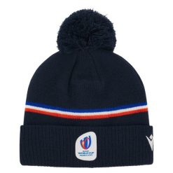 Czapka z pomponem Macron RWC France 2023. Niebieskie czapki damskie Macron, bez wzorów, z materiału. Za 142.00 zł.