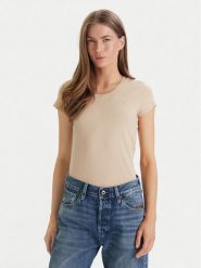 G-Star Raw T-Shirt Eyben D24533-4107 Écru Slim Fit. T-shirty damskie G-Star Raw, m, bez wzorów, z bawełny, bez kołnierzyka. Za 119.99 zł.