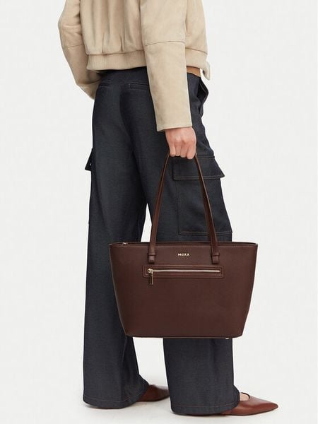 MEXX Torebka CEO-MEXX-S-010-10 Brązowy. Brązowe shopper bag Mexx, bez wzorów, ze skóry, bez dodatków. Za 229.99 zł.