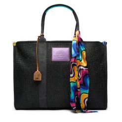 Torebka Kurt Geiger. Czarne shopper bag Kurt Geiger, bez dodatków. Za 1,029.00 zł.