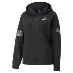 Bluza sportowa damska Puma 67444601. Czarne bluzy damskie Puma, na zimę, m, bez wzorów, z kapturem. Za 403.00 zł.