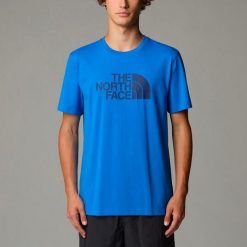 The North Face Koszulka S/S Easy Nf0A8A6Cb3N. Niebieskie koszulki damskie The North Face, s, bez wzorów, bez kołnierzyka, bez ramiączek. Za 114.99 zł.