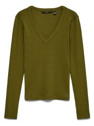 Vero Moda Koszulka w kolorze oliwkowym rozmiar: M. Brązowe bluzki damskie Vero Moda, m, bez wzorów, z bawełny, bez kołnierzyka, bez ramiączek. Za 73.95 zł.