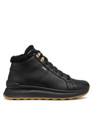 Geox Sneakersy D Spherica Actif X2 D56WPA 00085 C9999 Czarny. Czarne obuwie sportowe damskie Geox, ze skóry, bez zapięcia. Za 459.99 zł.