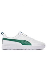 Puma Sneakersy Rickie Jr 384311-26 Biały. Białe buty sportowe chłopięce Puma, ze skóry, bez zapięcia. Za 129.99 zł.