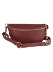 Mia Tomazzi Skórzana saszetka "Perugino" w kolorze bordowym - 23 x 13 x 2 cm rozmiar: onesize. Czerwone nerki i saszetki damskie Mia Tomazzi, bez wzorów, z materiału. Za 165.99 zł.