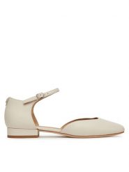 LAUREN RALPH LAUREN Półbuty Emellie 802966877002 Biały. Białe półbuty damskie Lauren Ralph Lauren, bez wzorów, ze skóry, bez obcasa, na płaskiej podeszwie, bez zapięcia. Za 399.99 zł.