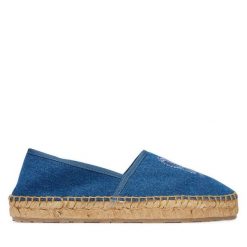 Espadryle LOVE MOSCHINO. Niebieskie espadryle damskie Love Moschino, bez wzorów, bez obcasa. Za 819.99 zł.