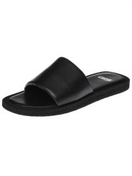 Cinque Skórzane klapki "Veronica Glove" w kolorze czarnym rozmiar: 39. Czarne klapki damskie Cinque, bez wzorów, z otwartym noskiem, bez obcasa, bez zapięcia. Za 223.99 zł.