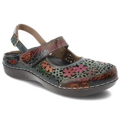 Czarne Sandały Laura Vita Modne Buty Damskie. Czarne sandały damskie LAURA VITA, bez wzorów, z jeansu, bez obcasa, bez zapięcia. Za 329.00 zł.