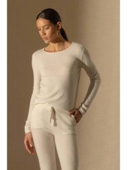 Perfect Cashmere Kaszmirowy sweter "Oprah" w kolorze beżowym rozmiar: L. Brązowe swetry klasyczne damskie Perfect Cashmere, l, z kaszmiru, bez kołnierzyka. Za 319.67 zł.