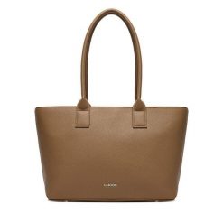 Torebka Lasocki. Brązowe shopper bag Lasocki, bez wzorów, bez dodatków. Za 189.99 zł.