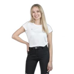 Koszulka damska Izas Creus. Białe bluzki damskie Izas, xl, bez wzorów, casualowe, bez kołnierzyka, bez ramiączek. W wyprzedaży za 113.00 zł.