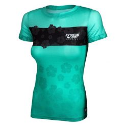 Koszulka do biegania damska z krótkim rękawem EXTREME HOBBY FLOWERS. Czerwone bluzki damskie EXTREME HOBBY, xl, bez wzorów, z elastanu, bez kołnierzyka, bez ramiączek. Za 149.00 zł.