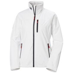 Damska kurtka wodoodporna Helly Hansen Crew 2. Czarne kurtki damskie Helly Hansen, xl, z aplikacjami, z materiału, bez kaptura. Za 751.50 zł.